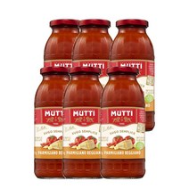 무띠 파르마 파르미지아노 레지아노 파스타 소스 400g Mutti Parma Sugo Semplice Pasta Sauce, 6팩