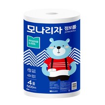 모나리자 점보롤 화장지 1겹 500m 4롤, 1