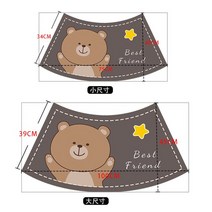 욕실건조선풍기 아크 팬 모양의 규조토 진흙 욕실 매트 만화 동물 미끄럼 방지 빠른 건조 목욕 바닥 카펫 러그 물 흡수 발, [04] Bear Hug - Arc, [02] 45x100cm