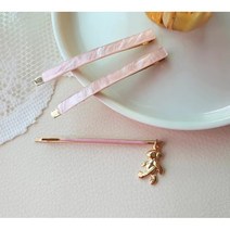 귀여운 곰돌이 딸랑이 실핀 머리핀 앞머리고정핀 (3종세트)
