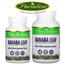 파라다이스 허브 바나바잎 추출물 250mg 60캡슐 180캡슐 파라다이땡 고약사