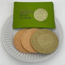 제주녹차 샌드웨이퍼 10개입 고급전병 선물세트, 그린티