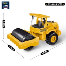땅파는기계 UKBOO 엔지니어링 자동차 플라스틱 다이캐스트 차량 크레인 불도저 지게차 도시 건설 남아용, 3.A3 NO BOX
