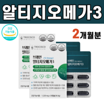 알티지 RTG 오메가3 오메가 쓰리 스리 EPA DHA 은행 잎 입 추출물 징코 진코 플라보놀배당체 기억력 혈중 중성지질 혈행 눈 건강 글리세롤 중 장 년 홍삼 대두레시틴, 2박스