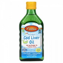 칼슨랩스 키즈 노르웨이 대구간유 레몬맛 250ml 리버