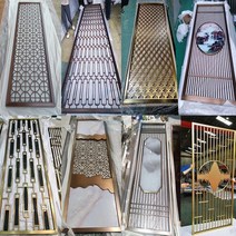 셀프가벽 원목 철제 파티션 가벽설치 간살파티션 맞춤형 라이트 럭셔리 스테인레스 스틸 스크린 파티션 새, 02 Dark Brown
