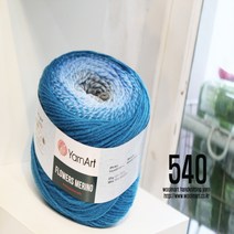 울마트 플라워메리노 복합나염 뜨개실 털실, 540
