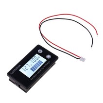 STK 배터리 용량 표시기 납산 리튬 전압 미터 골프 카트 배터리 6 볼트 딥 사이클 배터리 모니터 테스터 rv 모든 해양, 6.1x3.3x1.5cm, 플라스틱, 블루 스타일 1