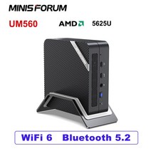 Minisforum 듀얼 채널 HD C타입 컴퓨터 미니 PC UM560 AMD Ryzen 5 5625U 6C 12T Windows 11 PRO 게, 03 8G 128G_04 EU