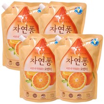 자연퐁 오렌지 주방세제 1.1L, 4개