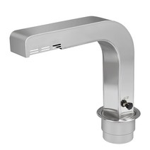 하향식 환기 석션기 테이블 닥트 후드 갈빗집 배풍기, 스테인레스스틸플랫입팔꿈치연기파이프를높였습니다.