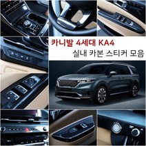 오토클럽 신형 4세대 카니발KA4 카본 스티커 모음 마스크 필름 인테리어 튜닝 용품 부착 커버 랩핑, AC_핸들몰딩-유광실버카본