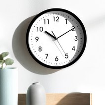 HC 모던 디자인 무소음 거실 사무실 인테리어 벽걸이 시계 300 x 45 mm, 블랙B형