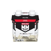 머슬 밀크 라이트 단백질 쉐이크 바닐라맛 11oz (4팩)