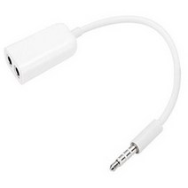 (1+1+1)(1+1) 이어폰 듀얼잭 Y잭 젠더 분배기 커플 더블 듀얼젠더 JNHKR, 이어폰 화이트 듀얼잭(JN_화이트/1+1+1)