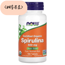 스피리루나 나우푸드 스피루리나 개입 스피룰리나 Spirulina, 100정, 1개