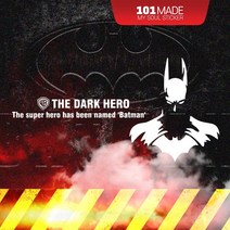 스티커101 자동차스티커 배트맨 캐릭터데칼 주문제작 캠핑카 반사지, 골드M, 1개