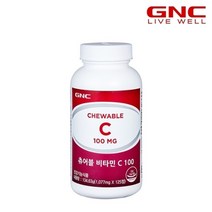 GNC 츄어블 비타민C 100 (125정) 42일분, 단품, 단품, 125정