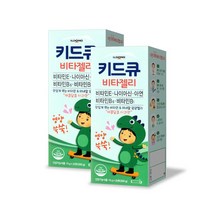 일동제약 키드큐 비타젤리 20포 어린이 키즈 영양제 종합비타민, 20포x2개