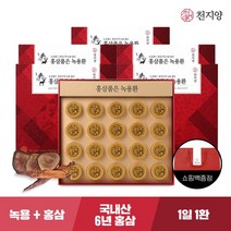 [천지양] 홍삼품은 녹용환 20환 x 5박스총 100환+쇼핑백, 없음