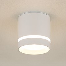 공간조명 콤스 COB LED 7W 직부 조명 직부등, 블랙(7W 노란불)
