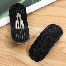 정수리 볼륨 뽕 헤어 머리 핀 클립 집게 셀프 스타일링 찍찍이 검정 2P