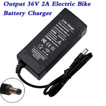 노인전동차 전동휠체어 장애인 전동차 42V 2A 전기 스쿠터 충전기 리튬 배터리 팩 36V 자전거 호버 보드 밸런스 휠체어 충전기용, 42V 2A DC+EU