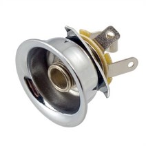 텔레 텔레캐스터 TL 일렉트릭 기타 Guitarra 악기 액세서리 부품용 6.35mm 잭 플러그 소켓 출력 플레이트, 01 Chrome