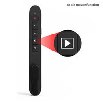 강의 발표 수업 충전식 RF 2.4GHz 무선 프리젠테이션 에어 마우스 슬라이드 포함 파워포인트 원격 제어 PPT 레이저 레드 컨트롤 펜, 2.B