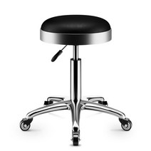 미용보조의자 체어 피부과 원형 미용가구 바버샵 의자 메이크업 피부미용 미용실 인테리어 고급 스툴, T