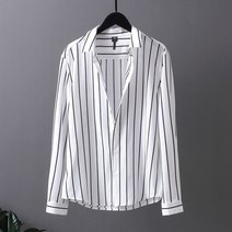 남성 스트라이프 긴팔 셔츠 캐주얼 남방YMY23030708