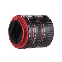 Andoer 플라스틱 렌즈 어댑터 캐논 EOS EF 마운트 매크로 링을위한 자동 초점 AF 확장 튜브 링, 01 Black