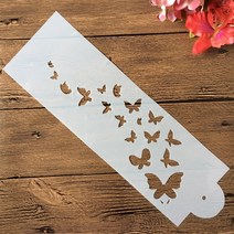 취미스텐실만들기 32*10cm 사랑 심장 펜 던 트 DIY 공예 겹쳐 스텐실 그림 스크랩북 스탬핑 엠보싱 앨범 종이 카드 템플릿 겨울 도안 리폼, 02 B