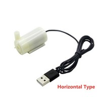 양수기 소형양수기 미니 마이크로 잠수정 워터 펌프 dc 5v usb 저소음 브러시리스 모터 pump120lh, 수평형