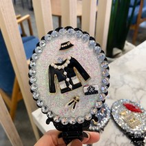 쏭스토리 큐빅 접이식 공주 탁상 거울, 화이트, 1개