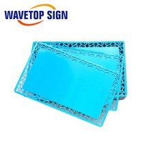 날짜 마킹기 수동 날짜인쇄기 WaveTopSign 레이저 마킹 기계용 비즈니스 명함 다색 알루미늄 합금 금속 시트 테스트 재료 로트당 100 개, [03] Blue