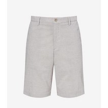 국내매장 헤지스 베이지 체크 린넨혼방 밴딩숏팬츠