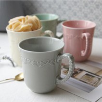 어르신 집들이선물 깔끔한 머그컵 우유컵 홍보판촉물 가족컵 탕비실 신혼부부, 핑크