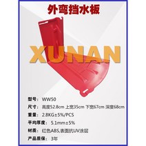 침수방지용 차수판 주차장 빗물 물막이 홍수 차수벽 태풍, 50cm 높이 ABS 아웃밴드