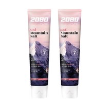 2080 퓨어 마운틴 핑크 솔트 치약 125g, 2개