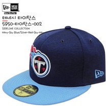 뉴에라 [슈즈네][정품] NFL 오피셜 캡 테네시 타이탄스 SIDELINE COLLECTION 미식축구 모자 59FIFTY 사이즈캡 미국직배송