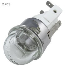 광파 오븐 레인지2PCS 230V-240V 15W 전기 스토브 오븐 범용 온도 저항 세라믹 램프, 02 bulb and lamp holder