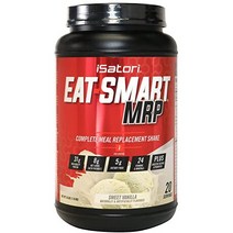 iSatori 스마트 MRP 식사 대체 쉐이크 유청 단백질 분말 섬유질 프로바이오틱스 바닐라 20인분