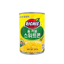 동서 리치스 홀커널 스위트콘 425g 동서 옥수수 콘 통조림, 9개