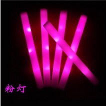 응원봉 야광봉 응원도구 5 개몫 글로우 스틱 대량 다채로운 led 거품 스틱 글로우 스틱 치어 튜브 rgb led 글로우 파티에 대 한 어두운 빛, 핑크-5pc