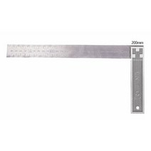 갑구 알루미늄직각자 8in 전장 200mm 눈금 금긋기용 - 2022975EA