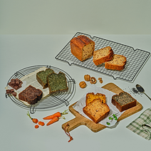 널담 더베러모닝 비건 파운드케이크 140g 100% 비건빵, 흑임자파운드