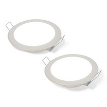 LED 매입등 매립등 다운라이트 6인치 15W 2개 루시아, 주광색 2세트