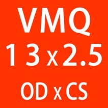 고무오링 10 개/몫 레드 실리콘 링 실리콘/VMQ O 링 2.5mm 두께 OD7/8/9/10/11/12/13*2.5mm 고무 O 링 씰 가스켓 ORing 와셔, [07] OD13mm