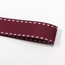 선물포장리본 꽃포장리본 골지 스티치 리본 (폭 5mm 길이90m)(폭 10mm/15mm 길이 45m), 36(와인)